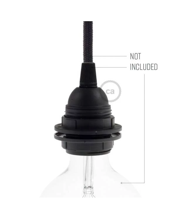 Thermoplastisches E27-Lampenfassungs-Kit mit Doppelklemmring für Lampenschirme