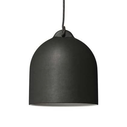 Glockenförmiger Lampenschirm M aus Keramik zum Aufhängen - Made in Italy - Tafel - Weiß