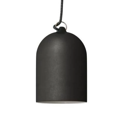 Glockenförmiger Lampenschirm XS aus Keramik zum Aufhängen - Made in Italy - Tafel - Weiß
