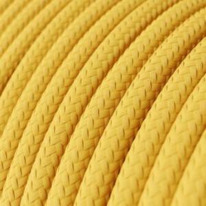 Textilkabel, maisgelb glänzend - Das Original von Creative-Cables - RM10 rund 2x0,75mm / 3x0,75mm