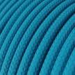 Textilkabel, cyanblau glänzend - Das Original von Creative-Cables - RM11 rund 2x0,75mm / 3x0,75mm