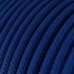 Textilkabel, klassisch blau glänzend - Das Original von Creative-Cables - RM12 rund 2x0,75mm / 3x0,75mm