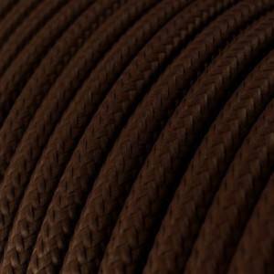 Textilkabel, kaffeebraun glänzend - Das Original von Creative-Cables - RM13 rund 2x0.75mm / 3x0.75mm