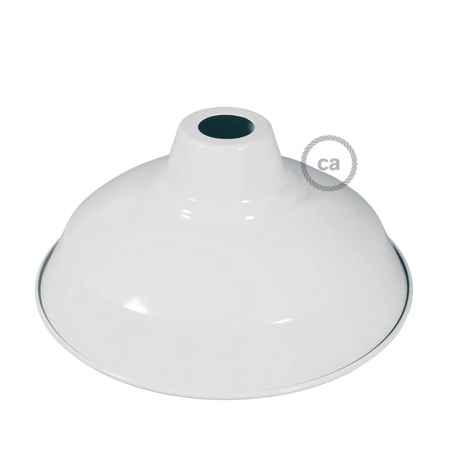 Lampenschirm Bistrot aus lackiertem Metall mit E27-Anschluss, 30 cm Durchmesser