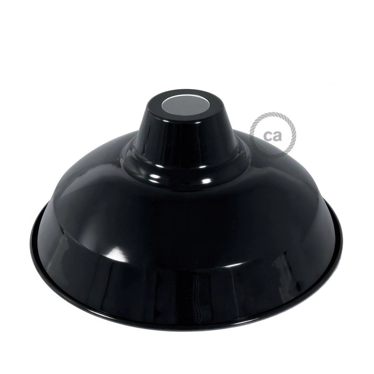 Lampenschirm Bistrot aus lackiertem Metall mit E27-Anschluss, 30 cm Durchmesser