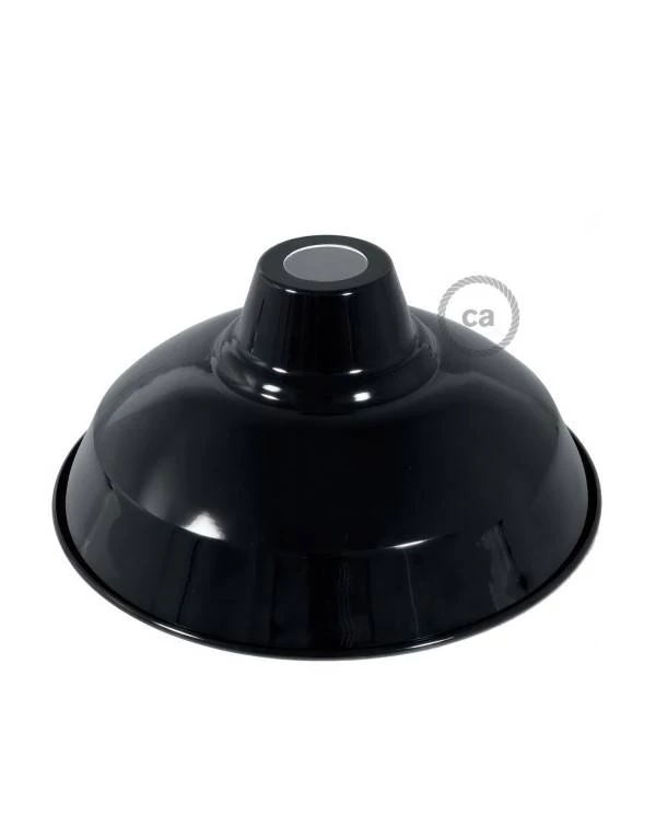 Lampenschirm Bistrot aus lackiertem Metall mit E27-Anschluss, 30 cm Durchmesser