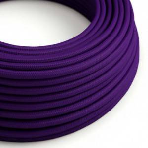 Textilkabel, purpurlila glänzend - Das Original von Creative-Cables - RM14 rund 2x0,75mm / 3x0,75mm