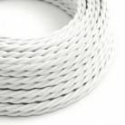 Textilkabel, lichtweiß glänzend - Das Original von Creative-Cables - TM01 geflochten 2x0,75mm / 3x0,75mm