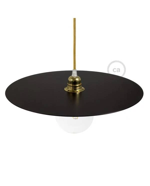 Lampenschirm Ellepi Oversize mit Eisenbeschichtung, 40 cm Durchmesser zum Aufhängen - Made in Italy