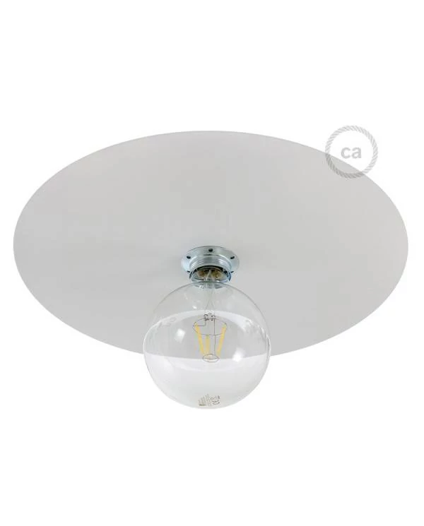 Lampenschirm Ellepi Oversize mit Eisenbeschichtung, 40 cm Durchmesser zum Aufhängen - Made in Italy