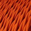Textilkabel, flammend-orange glänzend - Das Original von Creative-Cables - TM15 geflochten 2x0.75mm / 3x0.75mm
