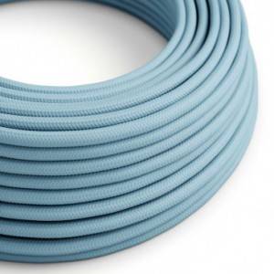 Textilkabel, babyblau glänzend - Das Original von Creative-Cables - RM17 rund 2x0.75mm / 3x0.75mm