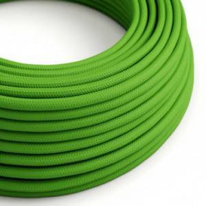 Textilkabel, limettengrün glänzend - Das Original von Creative-Cables - RM18 rund 2x0,75mm / 3x0,75mm