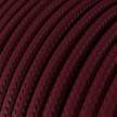 Textilkabel, bordeaux-rot glänzend - Das Original von Creative-Cables - RM19 rund 2x0,75mm / 3x0,75mm
