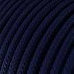 Textilkabel, tiefblau glänzend - Das Original von Creative-Cables - RM20 rund 2x0,75mm / 3x0,75mm
