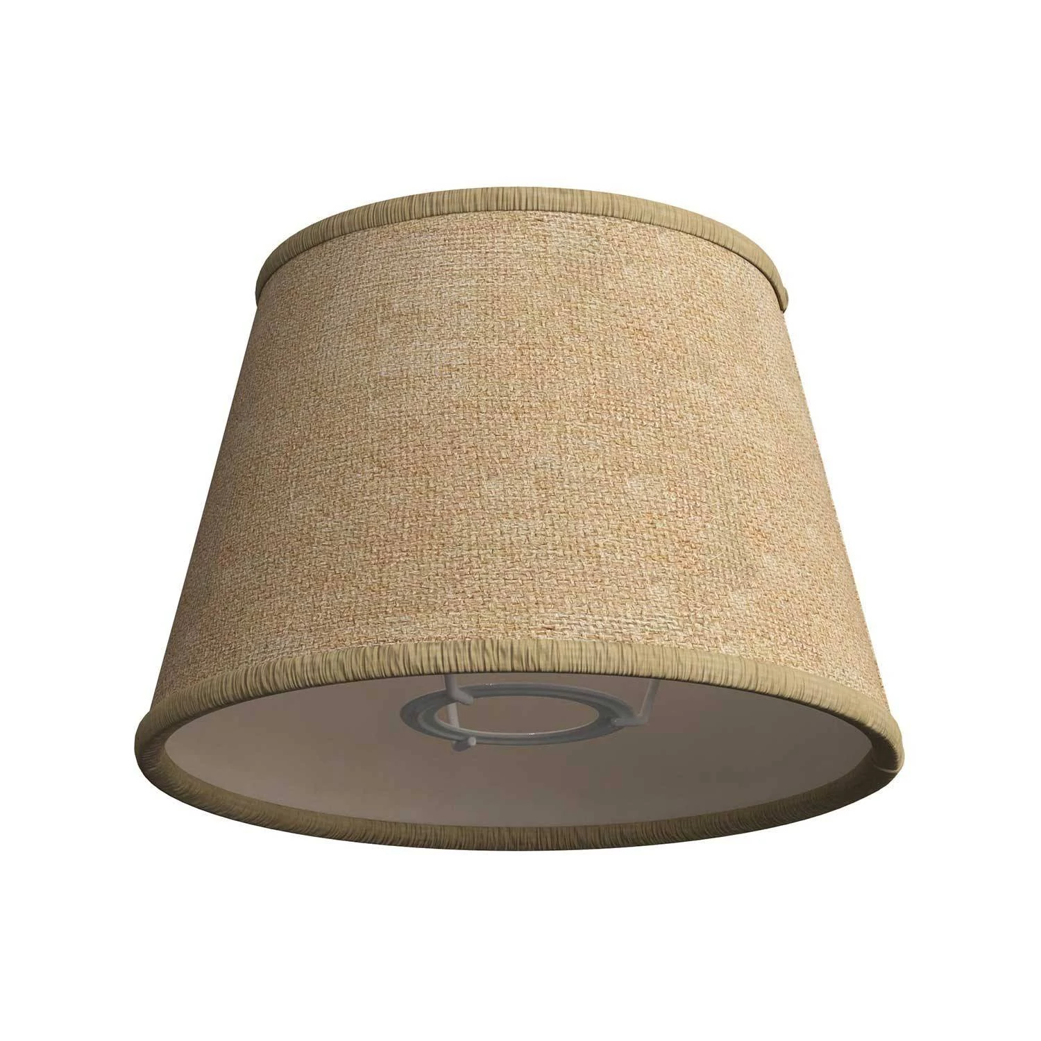 Lampenschirm Impero aus Stoff für E27-Fassung für Tisch- oder Wandleuchten - Made in Italy - Natürliche Jute