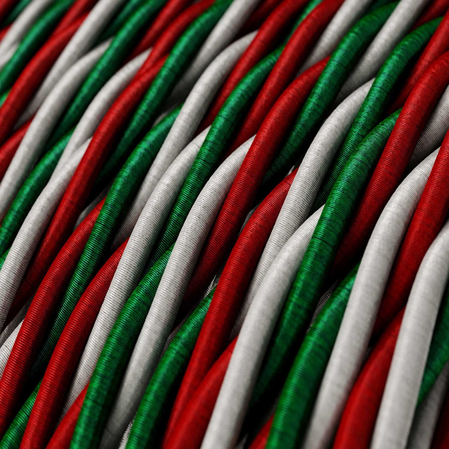 Textilkabel, Italien, glänzend - Das Original von Creative-Cables - TZITA geflochten 3x0.75mm