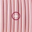 Zuleitung für Tischleuchten RM16 Babyrosa Seideneffekt 1,80 m. Wählen Sie aus drei Farben bei Schalter und Stecke.