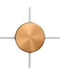 Mini zylindrischer Lampenbaldachin Kit aus Metall mit 4 Seitenlöchern (Anschlusssystem)