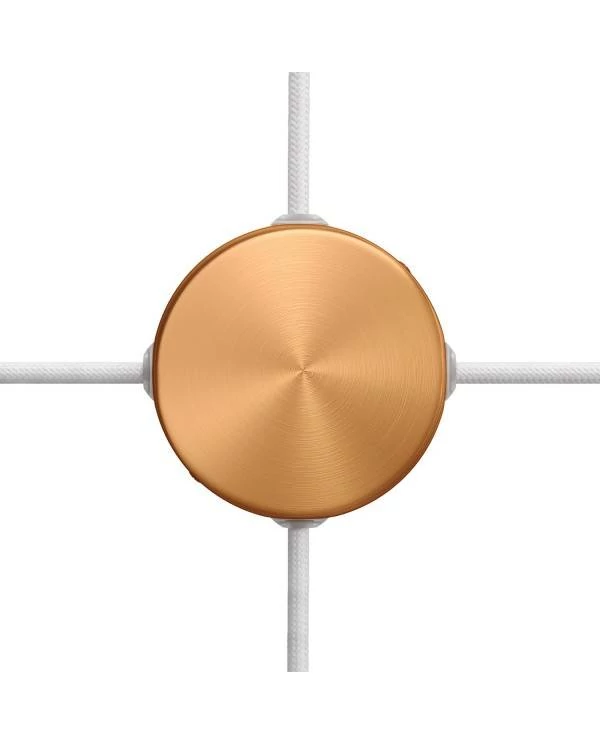 Mini zylindrischer Lampenbaldachin Kit aus Metall mit 4 Seitenlöchern (Anschlusssystem)