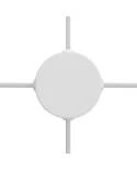 Mini zylindrischer Lampenbaldachin Kit aus Metall mit 4 Seitenlöchern (Anschlusssystem)