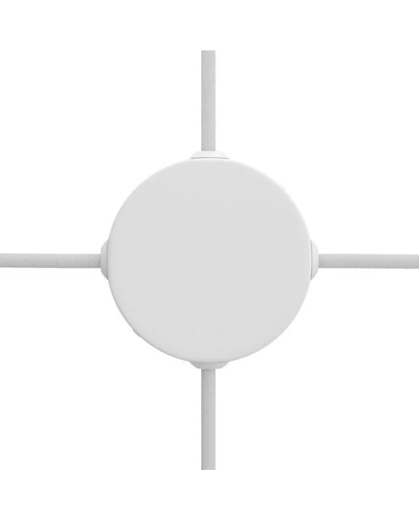 Mini zylindrischer Lampenbaldachin Kit aus Metall mit 4 Seitenlöchern (Anschlusssystem)
