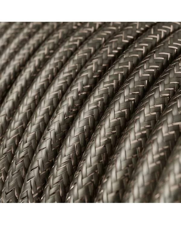 Spostaluce Metal 90°, die verstellbare Lichtquelle mit Textilkabel und seitlichen Löchern