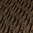 Textilkabel, braun meliert, aus Leinen - Das Original von Creative-Cables - TN04 geflochten 2x0.75mm / 3x0.75mm