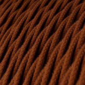 Textilkabel, zimtbraun, aus Baumwolle - Das Original von Creative-Cables - TC23 geflochten 2x0.75mm / 3x0.75mm