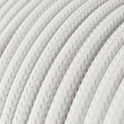 Textilkabel, lichtweiß, aus Baumwolle - Das Original von Creative-Cables - TC01 geflochten 2x0.75mm / 3x0.75mm