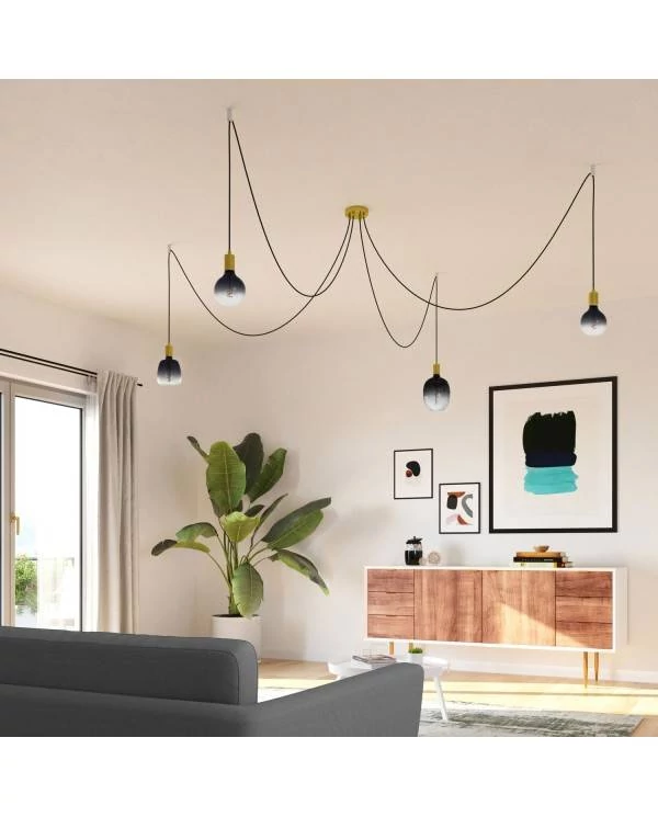 Pastell Dark Shadow-Serie LED-Glühbirne Globo G125 Spirale-Filament 4.5W 105Lm E27 1800K Dimmbar