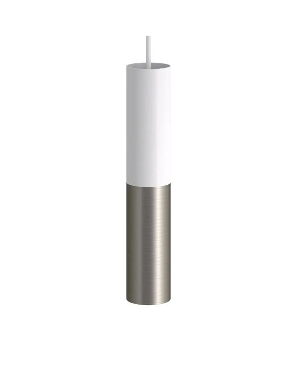 Tub E14, doppeltes Metallrohr für Punktstrahler mit Lampenfassung und E14-Doppelringmutter