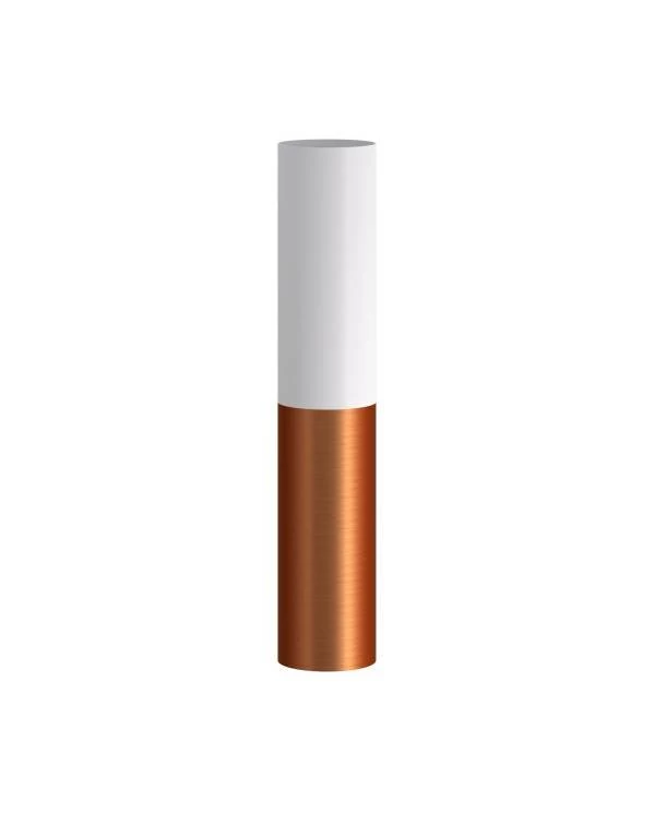 Tub E14, doppeltes Metallrohr für Punktstrahler mit Lampenfassung und E14-Doppelringmutter