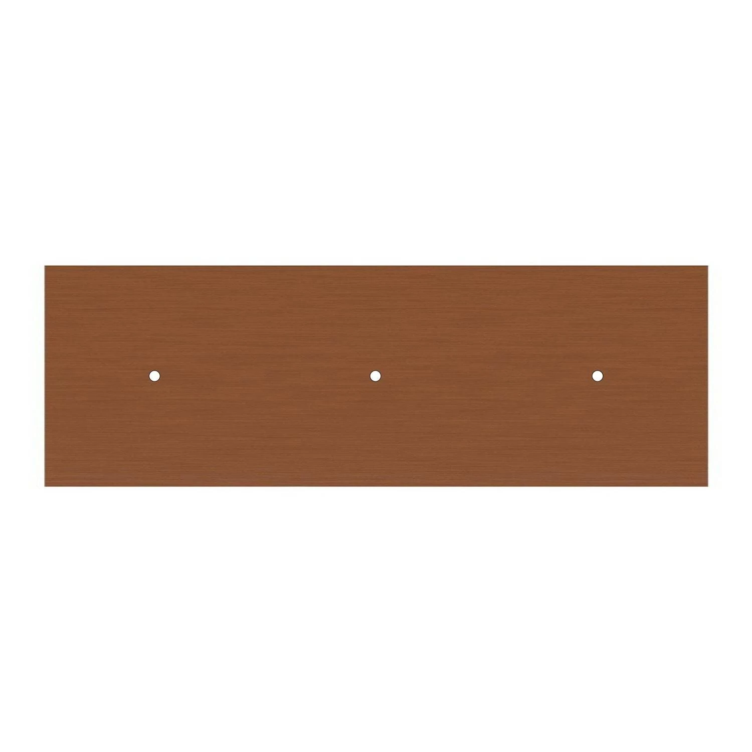 Rechteckiges XXL 3-Loch und 6 Seitenlöchern Lampenbaldachin Kit, Rose-One-Abdeckung, Abmessungen 675 x 225 mm