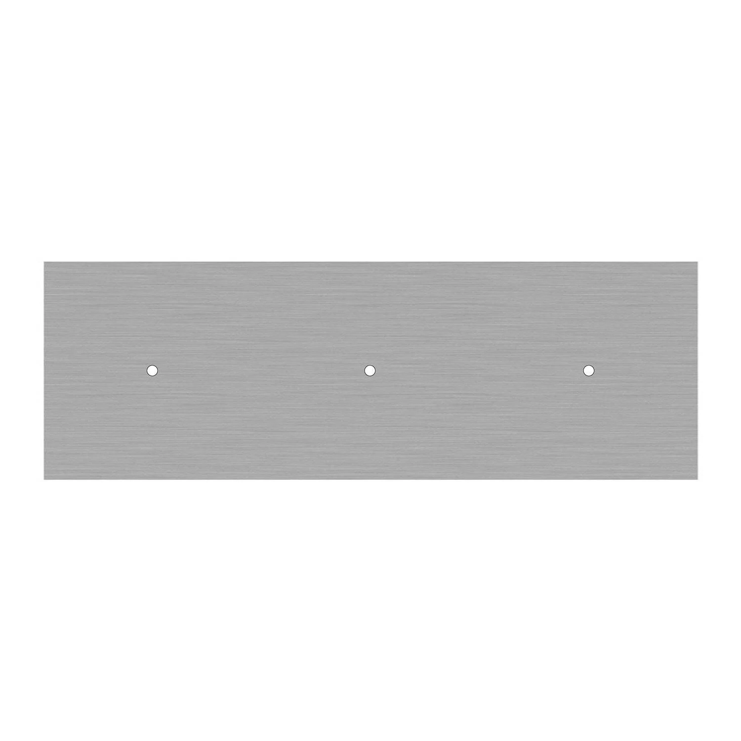 Rechteckiges XXL 3-Loch und 6 Seitenlöchern Lampenbaldachin Kit, Rose-One-Abdeckung, Abmessungen 675 x 225 mm