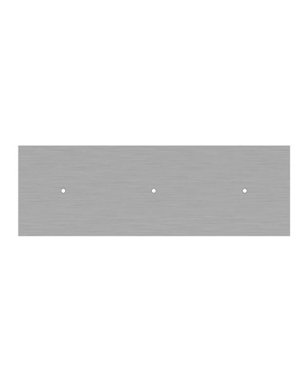 Rechteckiges XXL 3-Loch und 6 Seitenlöchern Lampenbaldachin Kit, Rose-One-Abdeckung, Abmessungen 675 x 225 mm