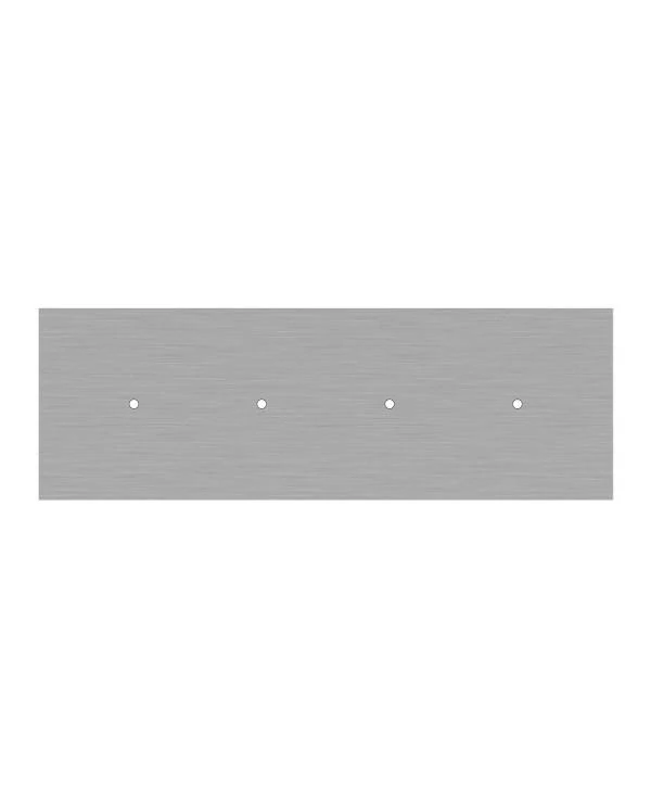Rechteckiges XXL 4-Loch und 6 Seitenlöchern Lampenbaldachin Kit, Rose-One-Abdeckung, Abmessungen 675 x 225 mm