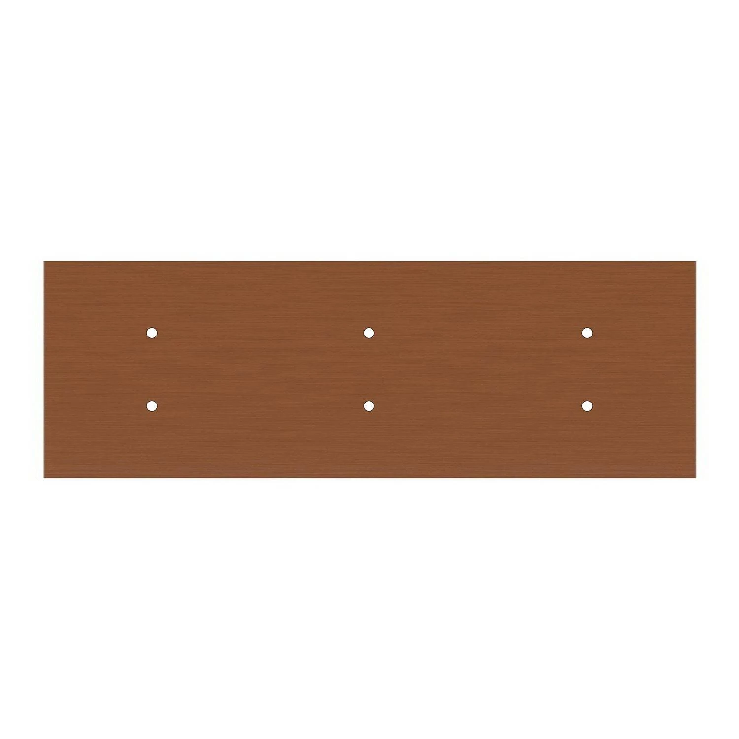 Rechteckiges XXL 6-Loch und 6 Seitenlöchern Lampenbaldachin Kit, Rose-One-Abdeckung, Abmessungen 675 x 225 mm