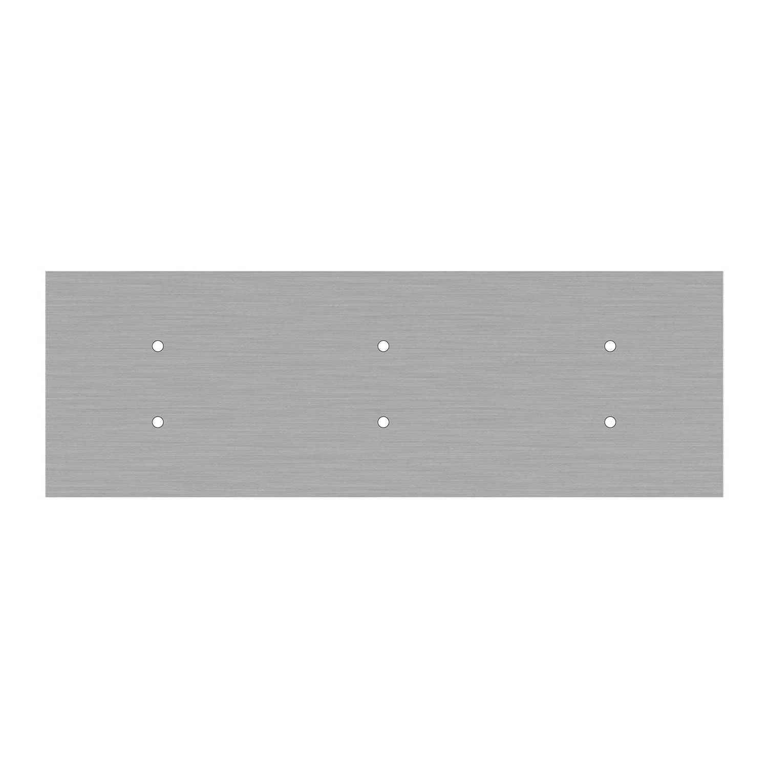 Rechteckiges XXL 6-Loch und 6 Seitenlöchern Lampenbaldachin Kit, Rose-One-Abdeckung, Abmessungen 675 x 225 mm