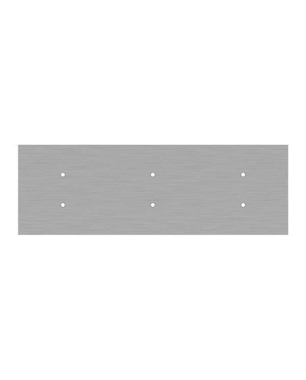 Rechteckiges XXL 6-Loch und 6 Seitenlöchern Lampenbaldachin Kit, Rose-One-Abdeckung, Abmessungen 675 x 225 mm