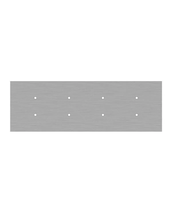 Rechteckiges XXL 8-Loch und 6 Seitenlöchern Lampenbaldachin Kit, Rose-One-Abdeckung, Abmessungen 675 x 225 mm