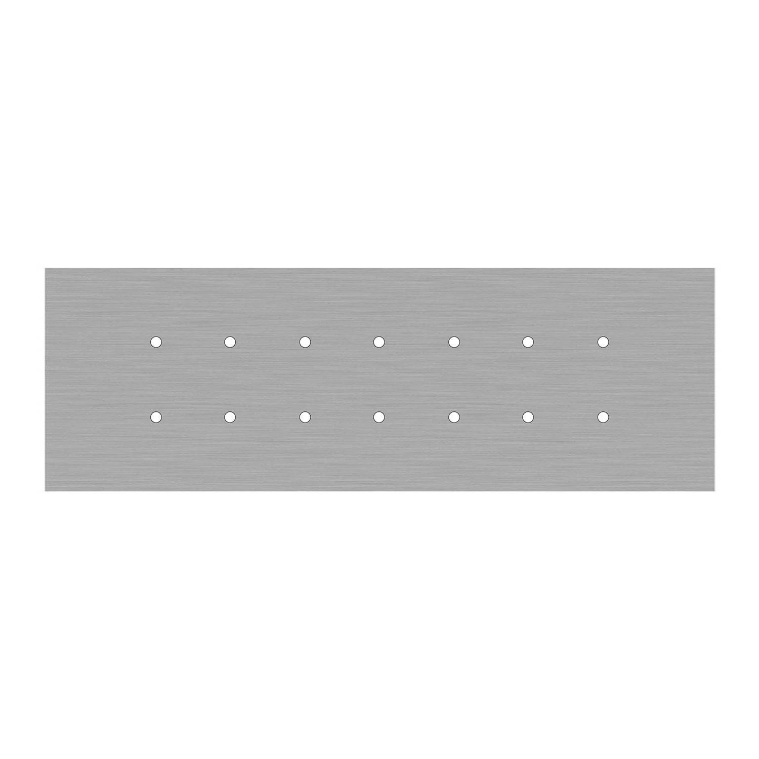 Rechteckiges XXL 14-Loch und 6 Seitenlöchern Lampenbaldachin Kit, Rose-One-Abdeckung, Abmessungen 675 x 225 mm