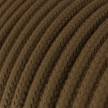 Textilkabel, kaffeebraun, aus Baumwolle - Das Original von Creative-Cables - RC13 rund 2x0.75mm / 3x0.75mm