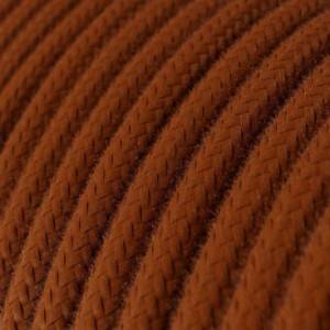 Textilkabel, zimtbraun, aus Baumwolle - Das Original von Creative-Cables - RC23 rund 2x0,75mm / 3x0,75mm