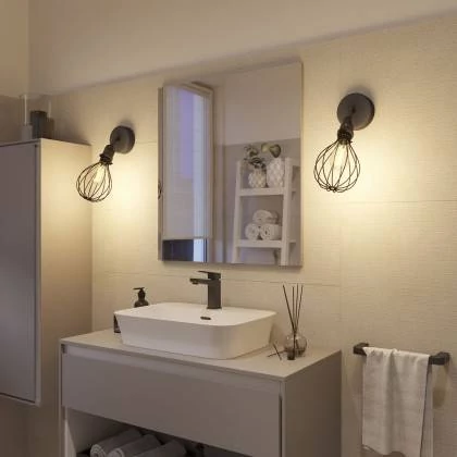 Fermaluce für Lampenschirme EIVA  mit Schwenkgelenk, Lampenbaldachin und wasserdichter IP65-Lampenfassung