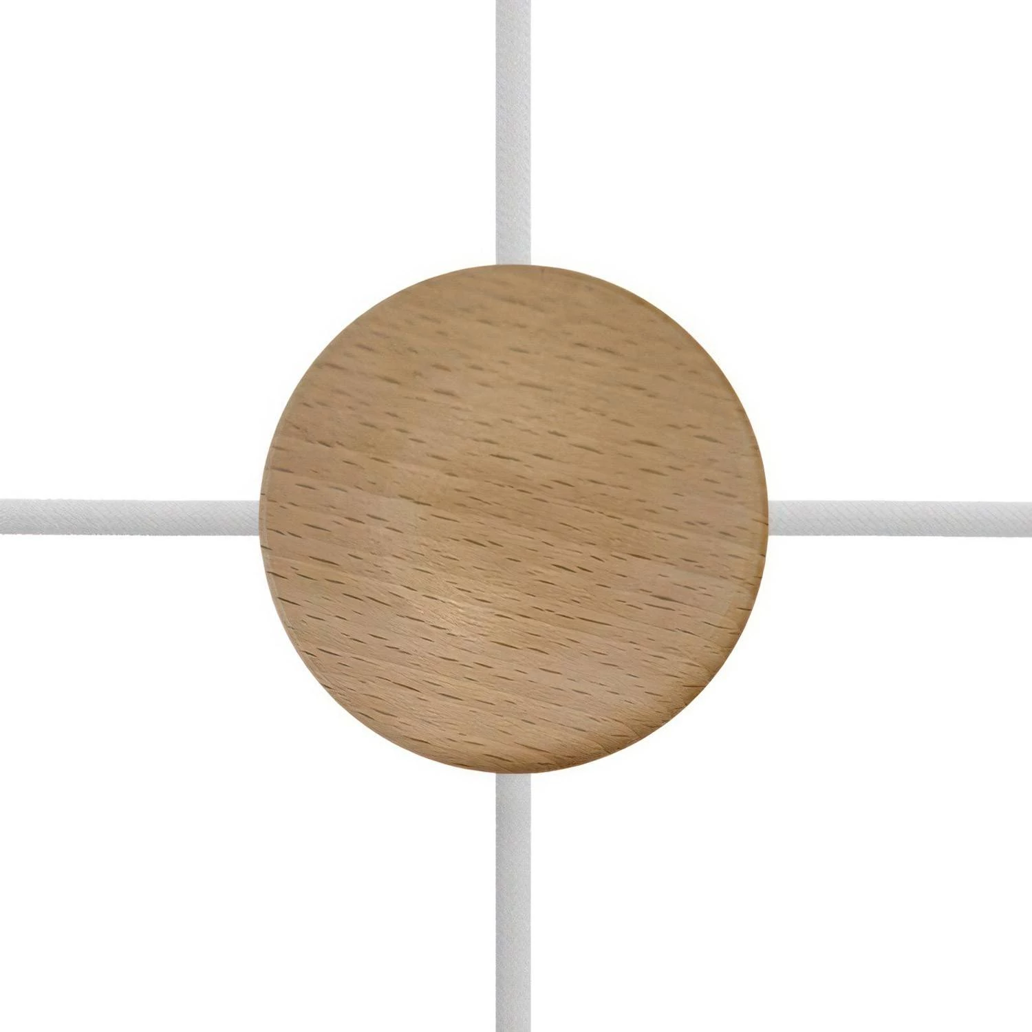 Kit runder Mini-Baldachin aus Holz mit 4 seitlichen Löchern (Auslassverbindung)