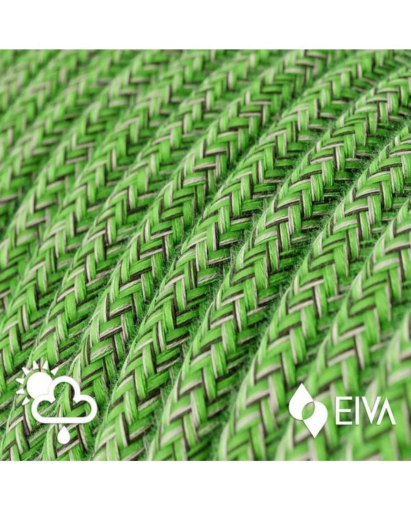 Snake Eiva Pastel, tragbare Außenleuchte, 5m Textilkabel, wasserdichte IP65 Lampenfassung und Stecker