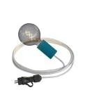 Snake Eiva Elegant, tragbare Außenleuchte, 5m Textilkabel, wasserdichte IP65 Lampenfassung und Stecker