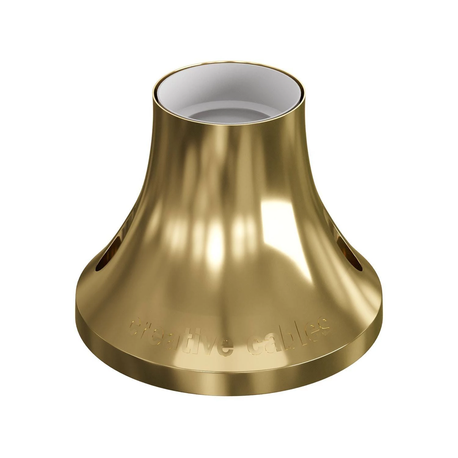 Metallisierte E27 Lampenfassung für Wand- oder Deckenmontage - Gold