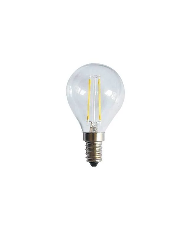 Kugelförmige Filament LED-Glühbirne, Klar 6.5W 806Lm E14 2700K